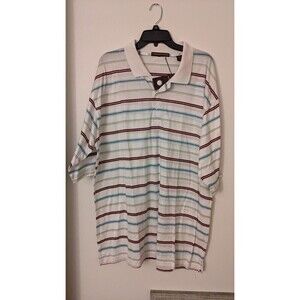 Rainforest Golf Polo XL NWT Multicolor Stripe